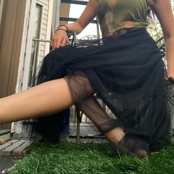 Tulle maxi ballerina Paris bohemian skirt - Picture 11 of 13